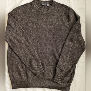 Joe Abboub brown heathered knit sweater, Size L